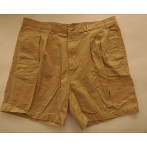 Bill Robinson Beige Chino Men's Shorts Size 42 Summer Pleated Shorts Cotton
